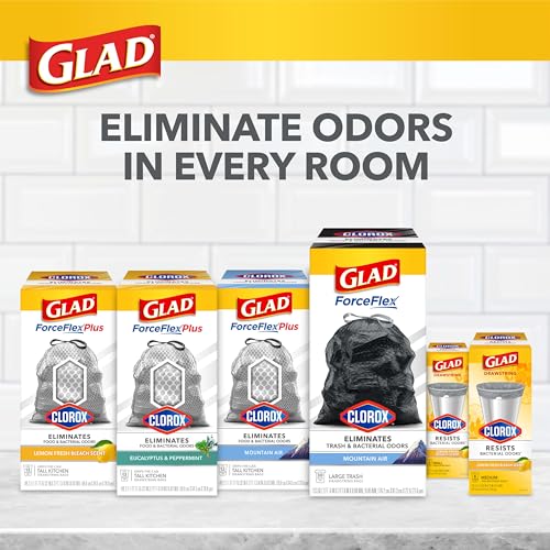 Glad Trash Bags, Small Garbage Bags, 4 Gallon Lemon Fresh Scent - 34 / 80 Ct