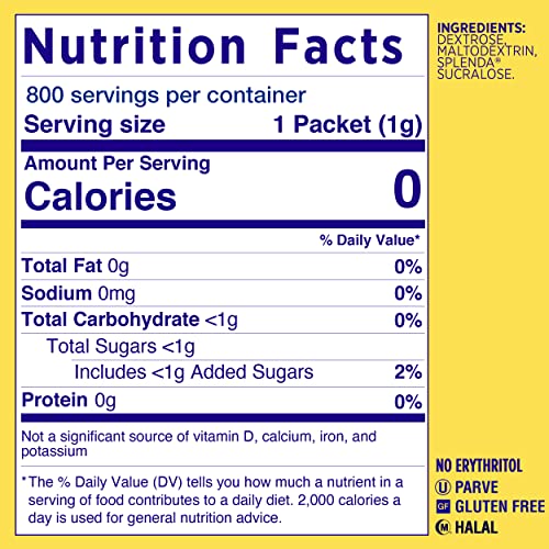 [800 Packs] Zero Calorie Sweetener, Sugar Alternative