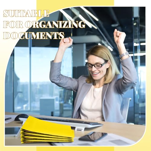 [24 Pack] 1 Divider Classification File Folder with Fastener Pressboard