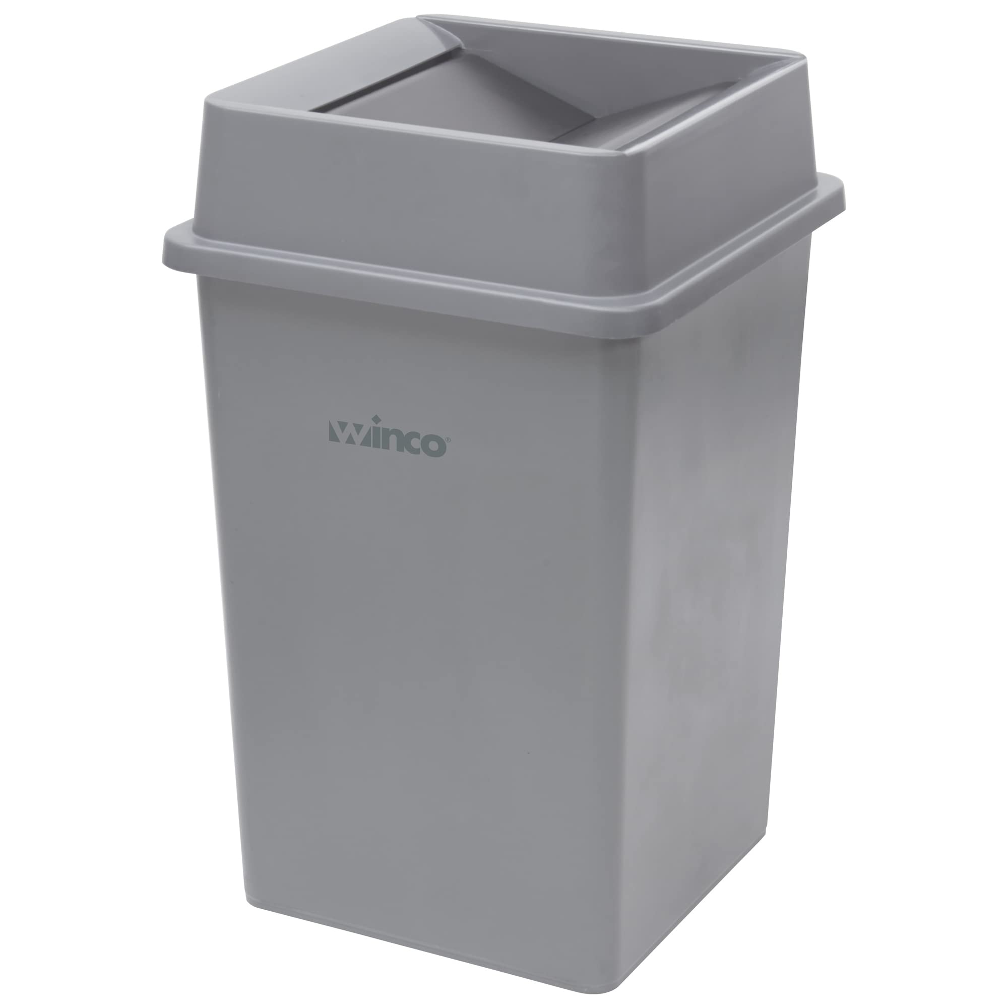Winco Square Trash Can, 23 & 35 Gallon