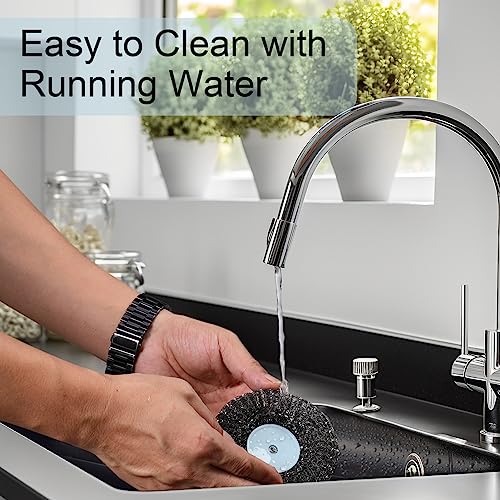 Dish Scrubber Brush with Handle, (3 Pack)