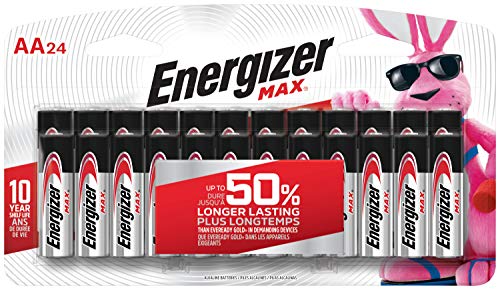 Energizer AA Batteries, Max Double A Battery Alkaline, 20 & 24 Count