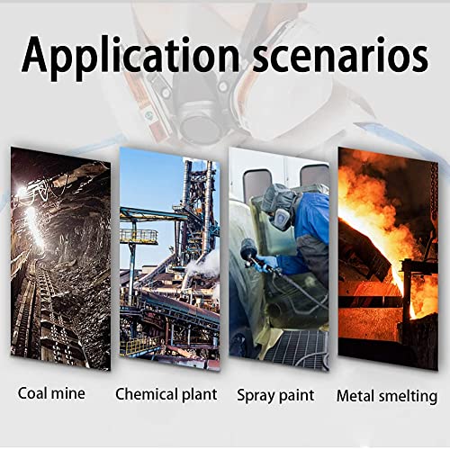 [1 Pack] Respirator, Reusable Half Face Cover, Gas Mask with Safety Glasses