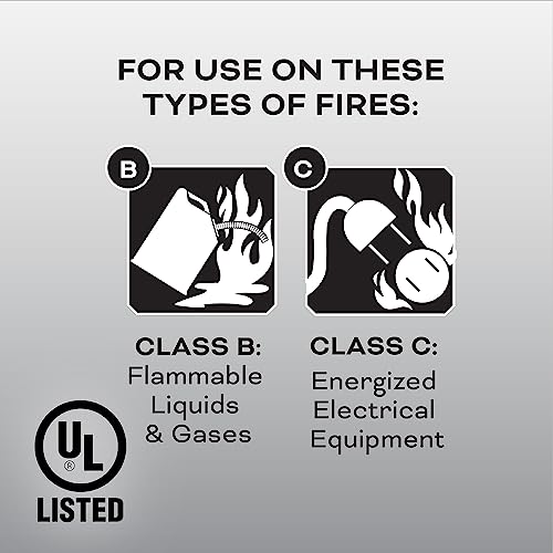 Kidde Fire Extinguisher, 5-B:C, 3.2 Lbs., USCG Approved with Strap Bracket (Included)