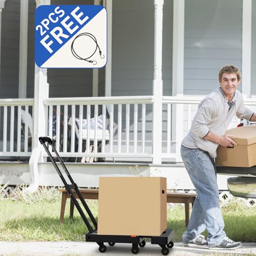 Folding Hand Truck, 500 LB Heavy Duty Luggage Cart