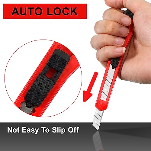 300 Pcs Box Cutters Retractable Utility Knife 9mm Wide Blade Cutter