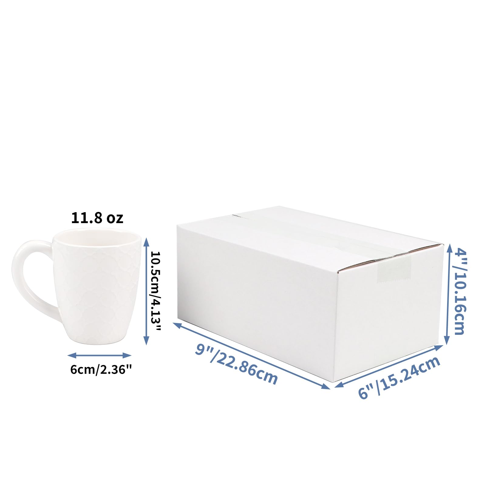White Corrugated Cardboard Box (Set of 25)