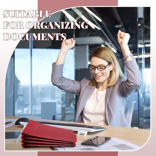 [24 Pack] 1 Divider Classification File Folder with Fastener Pressboard