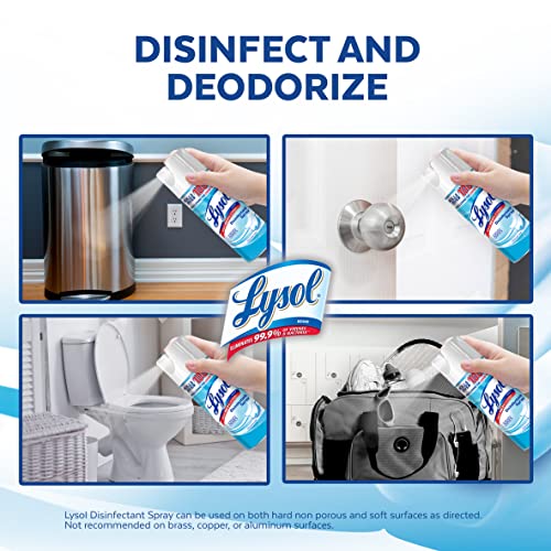 Lysol Disinfectant, Sanitizing and Antibacterial Spray, Crisp Linen, 19 Fl. Oz (Pack of 2)
