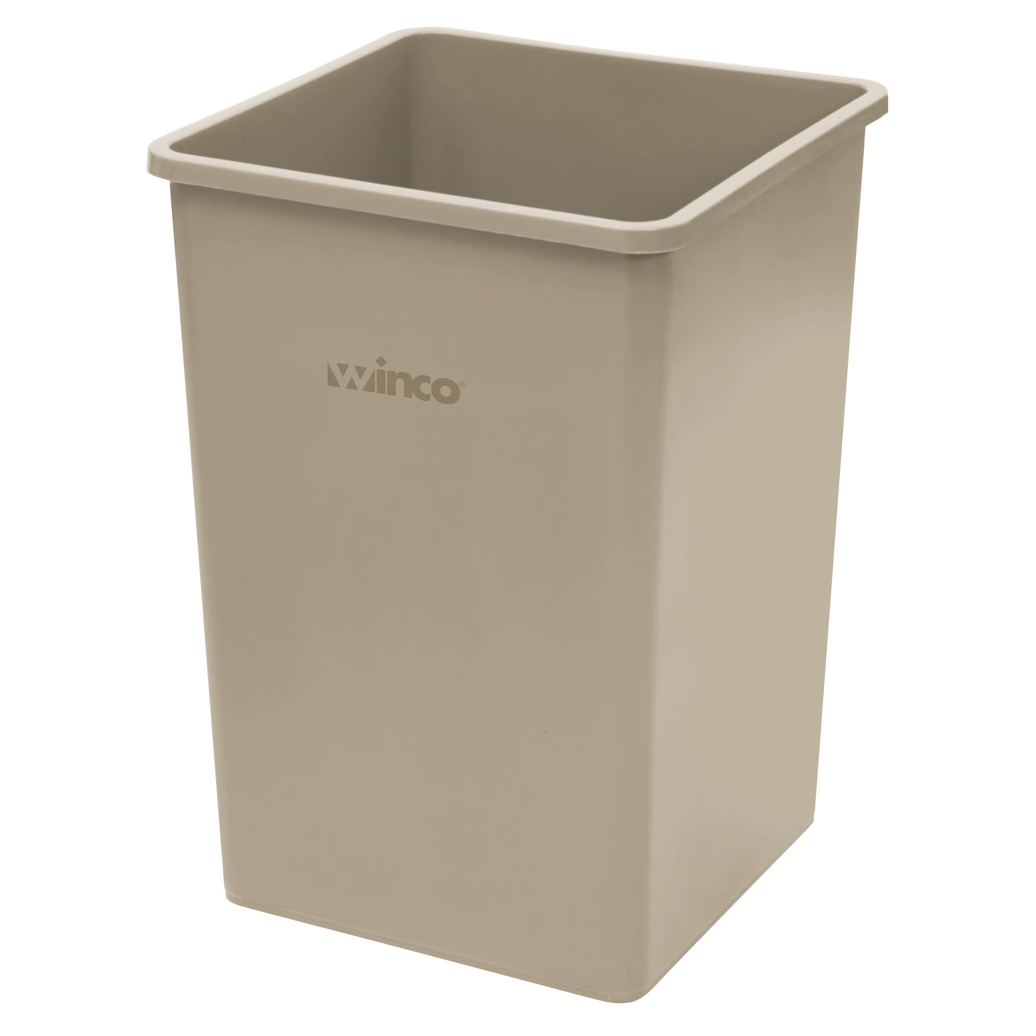 Winco Square Trash Can, 23 & 35 Gallon