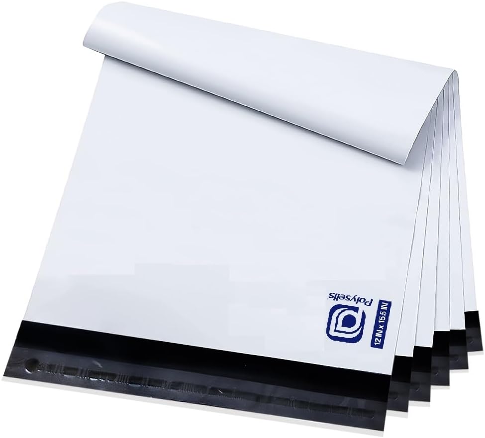 [500 pcs] Poly Mailers, Waterproof Shipping Envelopes with Strong Adhesive Sealing