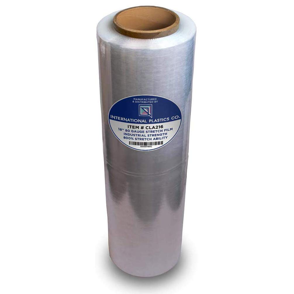 18" Stretch Film/Wrap 1500 feet 7 Layers 80 Gauge Industrial Strength 800% Stretch 20 Microns