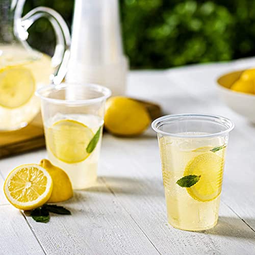 [240 PCS] 16 oz. Clear Disposable Plastic Cups, Cold Drink Cups