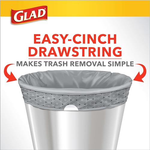 Glad Trash Bags, Small Garbage Bags, 4 Gallon Lemon Fresh Scent - 34 / 80 Ct