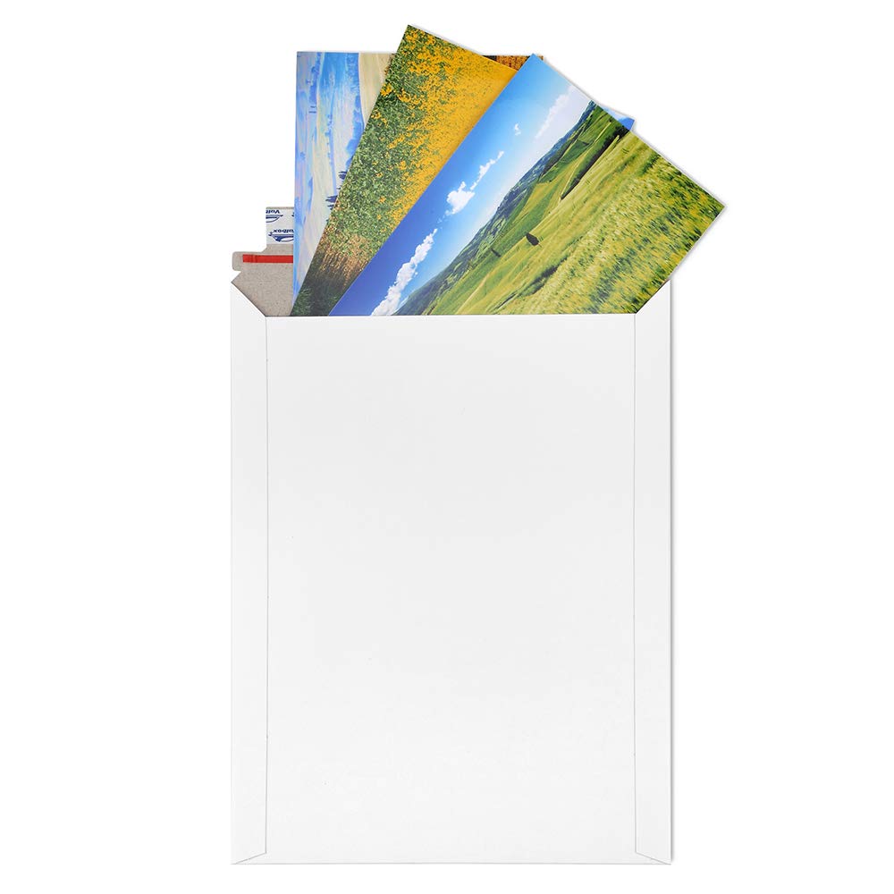 [25 Pack] 9x11.5 Self Seal Photo Document Mailers, Flat Cardboard Envelopes, 9.25 x 11.75 Inches