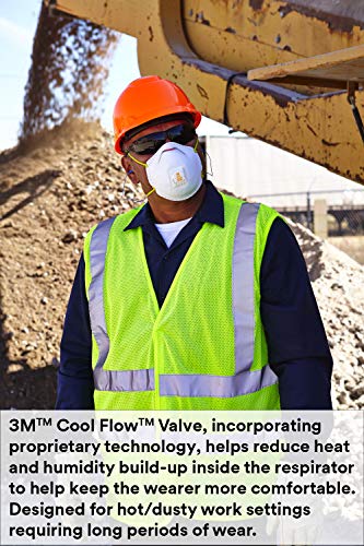 [10 PCS] 3M Particulate Respirator 851, N95, Cool Flow Exhalation Valve