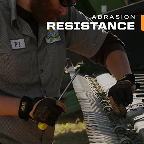 [1 Pair] Durahide Leather Work Glove with Elastic Cuff for Secure Fit