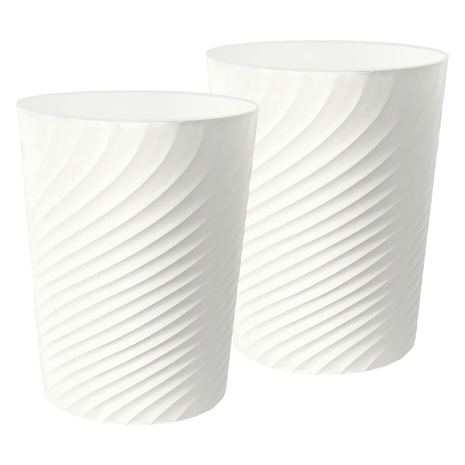 1.8 Gallon Small Trash Can Wastebasket Recycling Bin Slim Profile