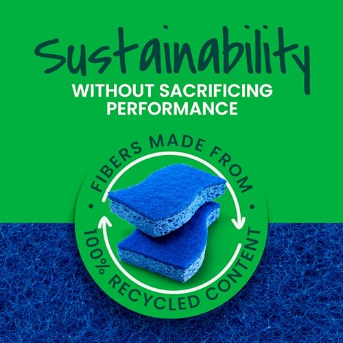 Scotch-Brite Zero Scratch Scrub Sponges, 6 Kitchen Sponges