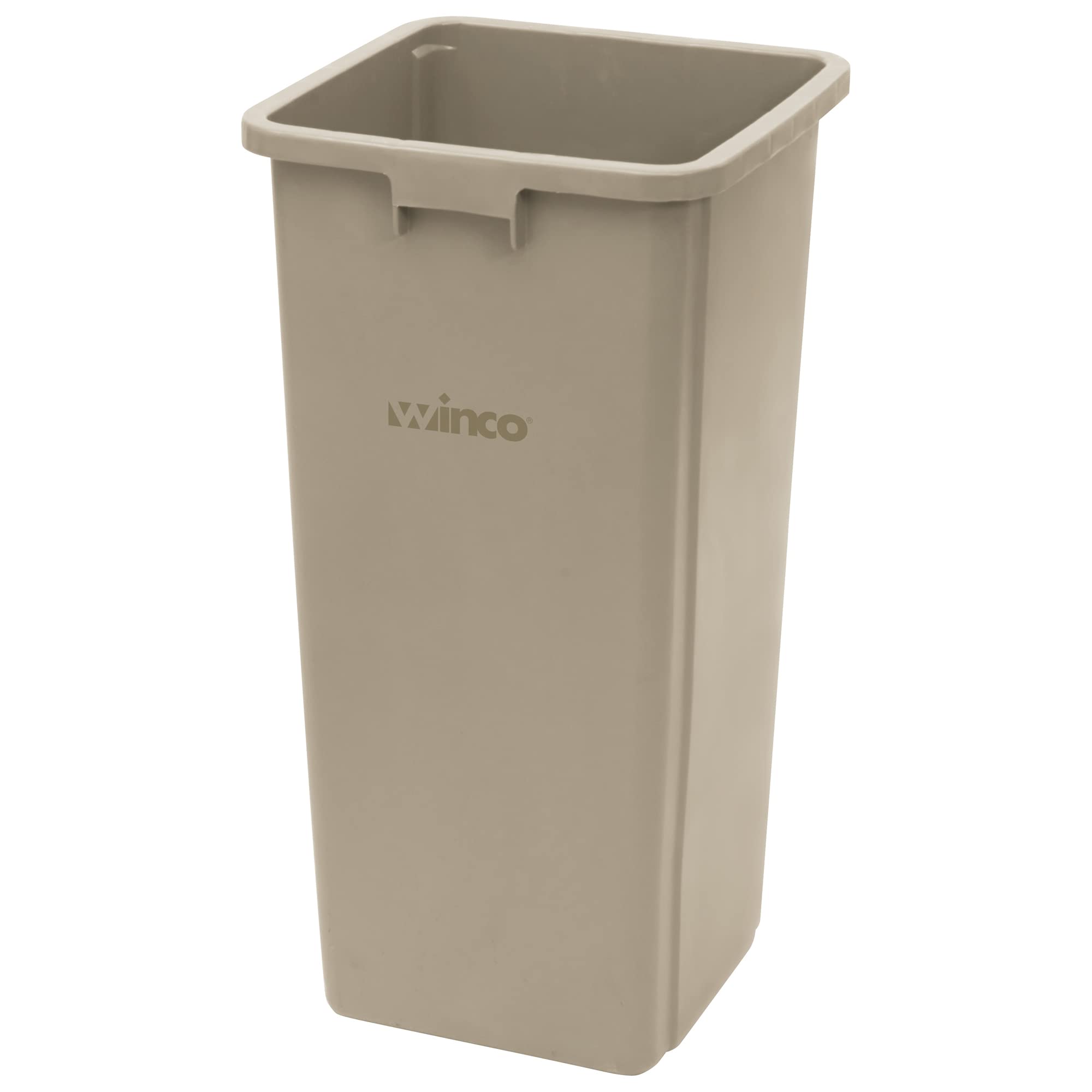 Winco Square Trash Can, 23 & 35 Gallon
