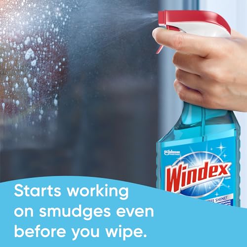 Windex Glass and Window Cleaner Spray Bottle Original Blue - 23 Fl Oz / 32 Fl Oz