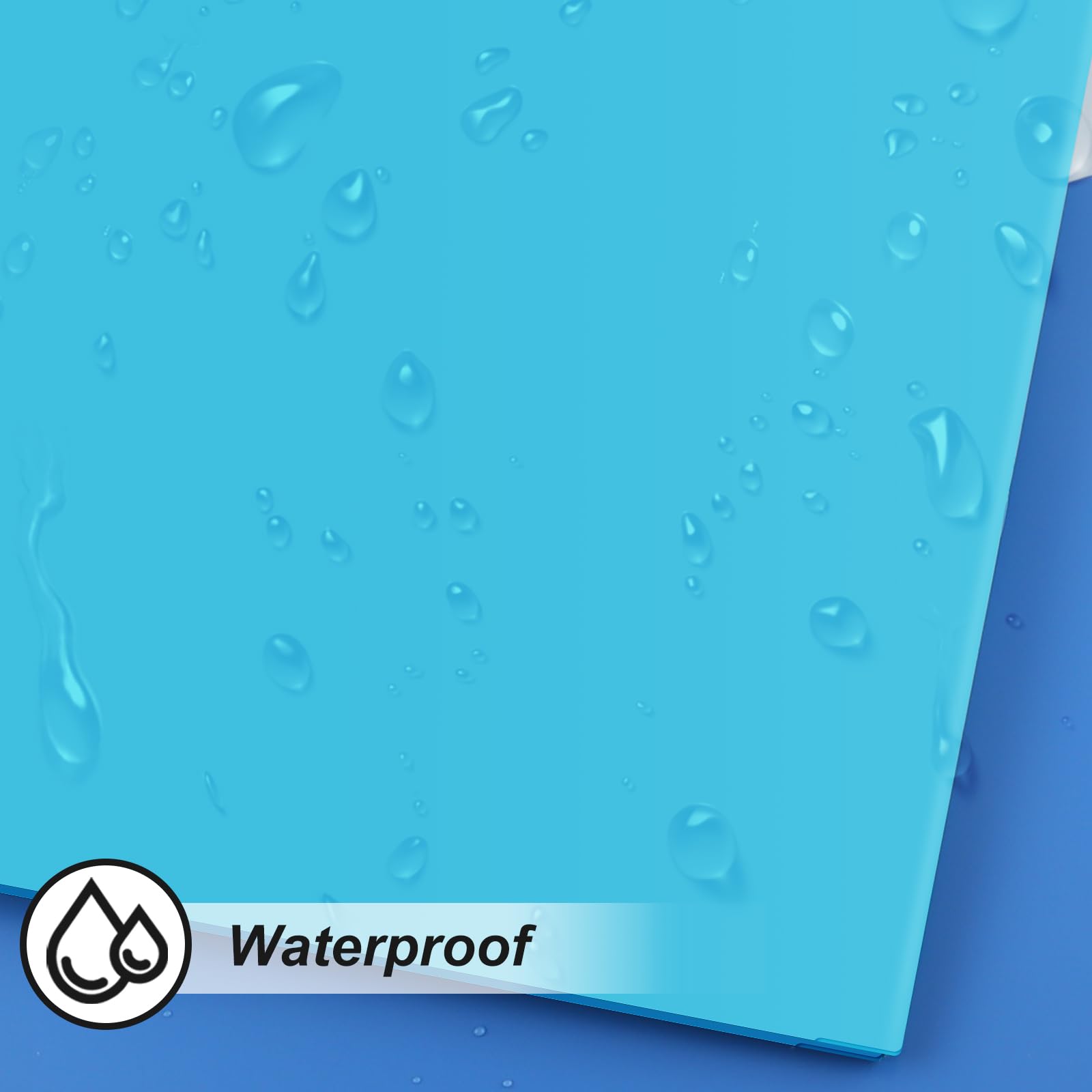 [6 & 60 Pack] ViVin Heavy Duty Folders with Clear Front Pocket, Plastic Folder with fastener