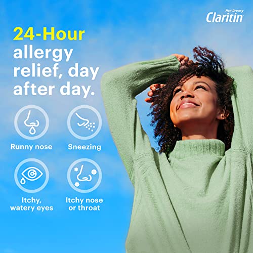 [100 Ct] Claritin 24hr Non-Drowsy Allergy Relief, Loratadine Tablets