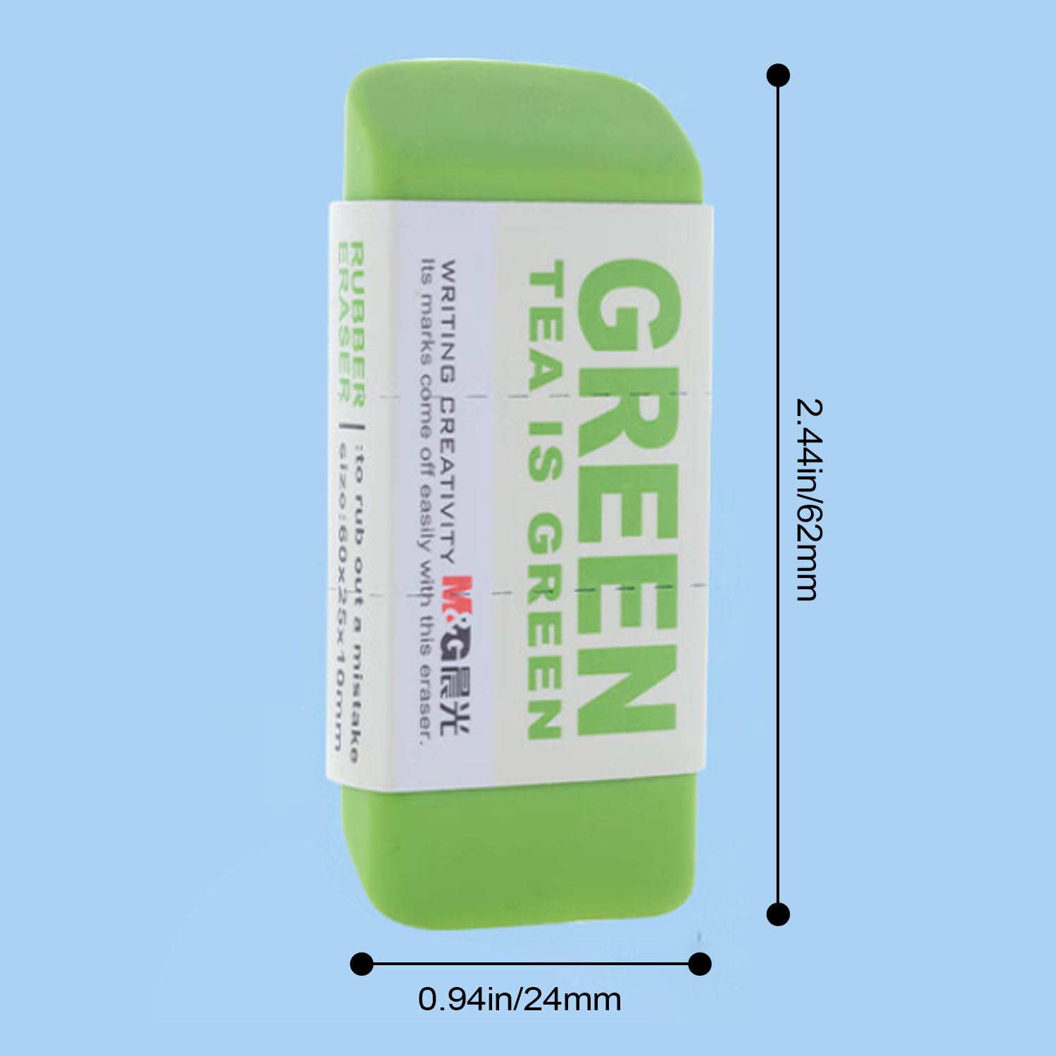 8 Pack Large Erasers Pencil Erasers (Random Colors)