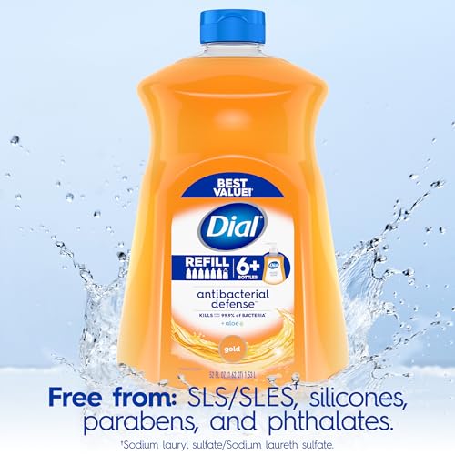 Dial Liquid Hand Soap Refill, 52 Fluid Oz (Pack of 3)