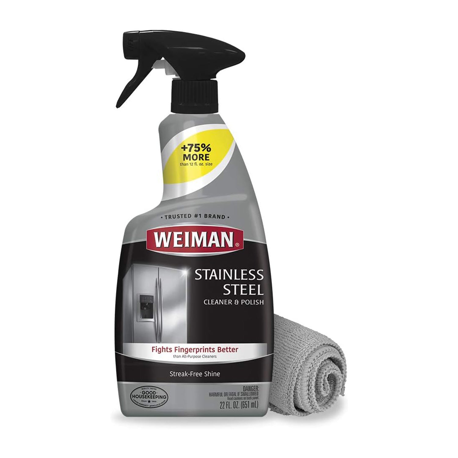 Weiman Stainless Steel Cleaner and Polish (1 Pack / 2 Pack)
