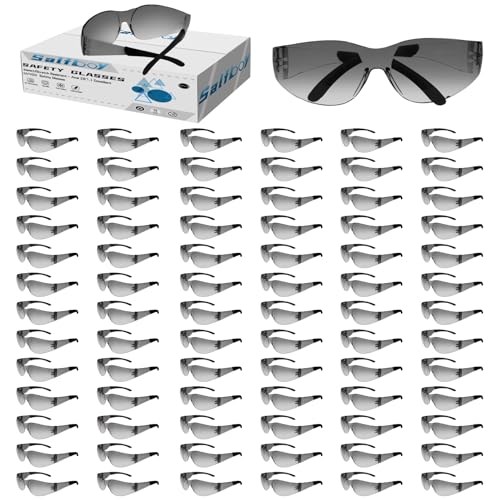 [10 / 30/ 50 / 80 / 100 PCS] Safety Glasses Protective Eyewear Glasses Bulk Ansi Z87.1 Impact Resistant Lens