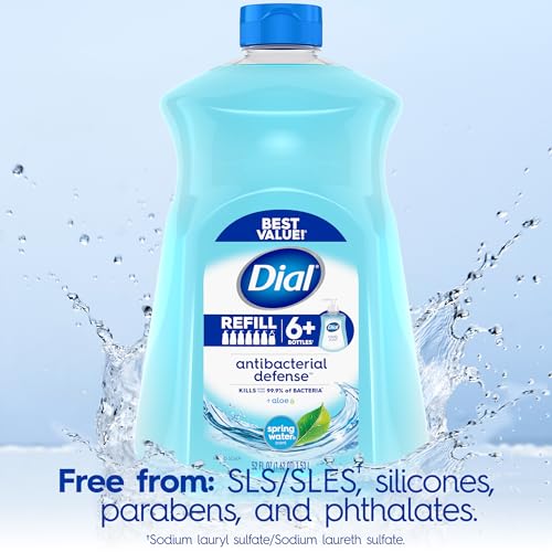 Dial Liquid Hand Soap Refill, 52 Fluid Oz (Pack of 3)