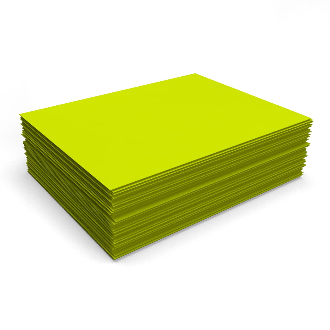 LUXPaper 8.5" x 11" Paper | Letter Size | Wasabi Green | 80lb. Text | 50 Qty