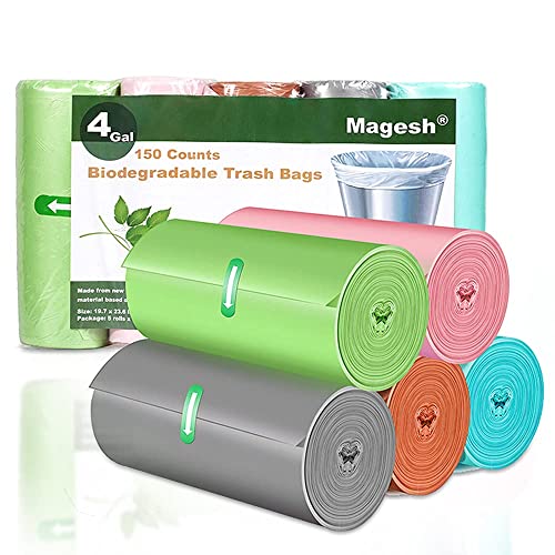 Magesh 4 Gallon Trash Bag Strong, 15L, 105 Bags