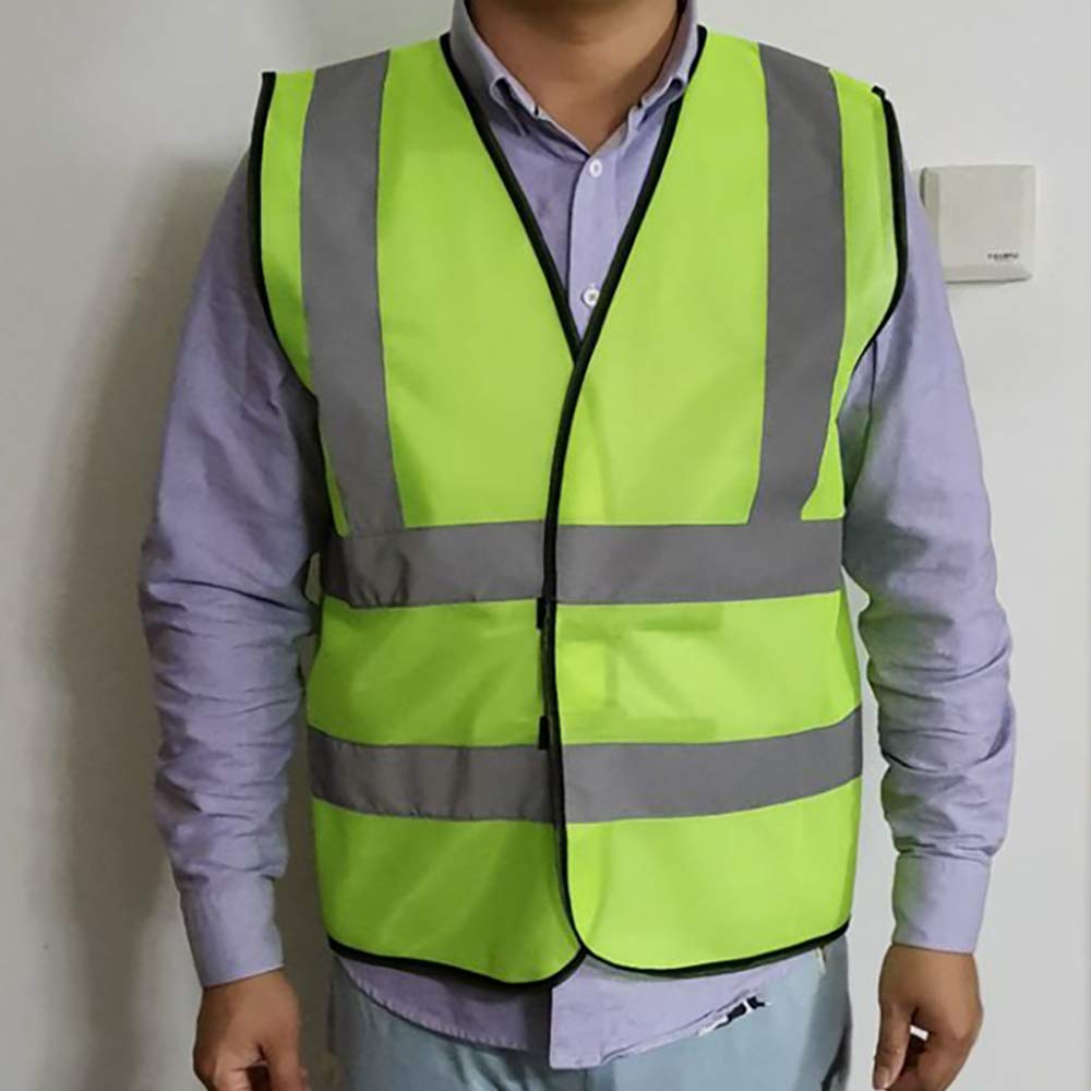 [12 Packs] Normal Visibility Safety Vests, Adjustable Size, Thin & Lightweight Fabric