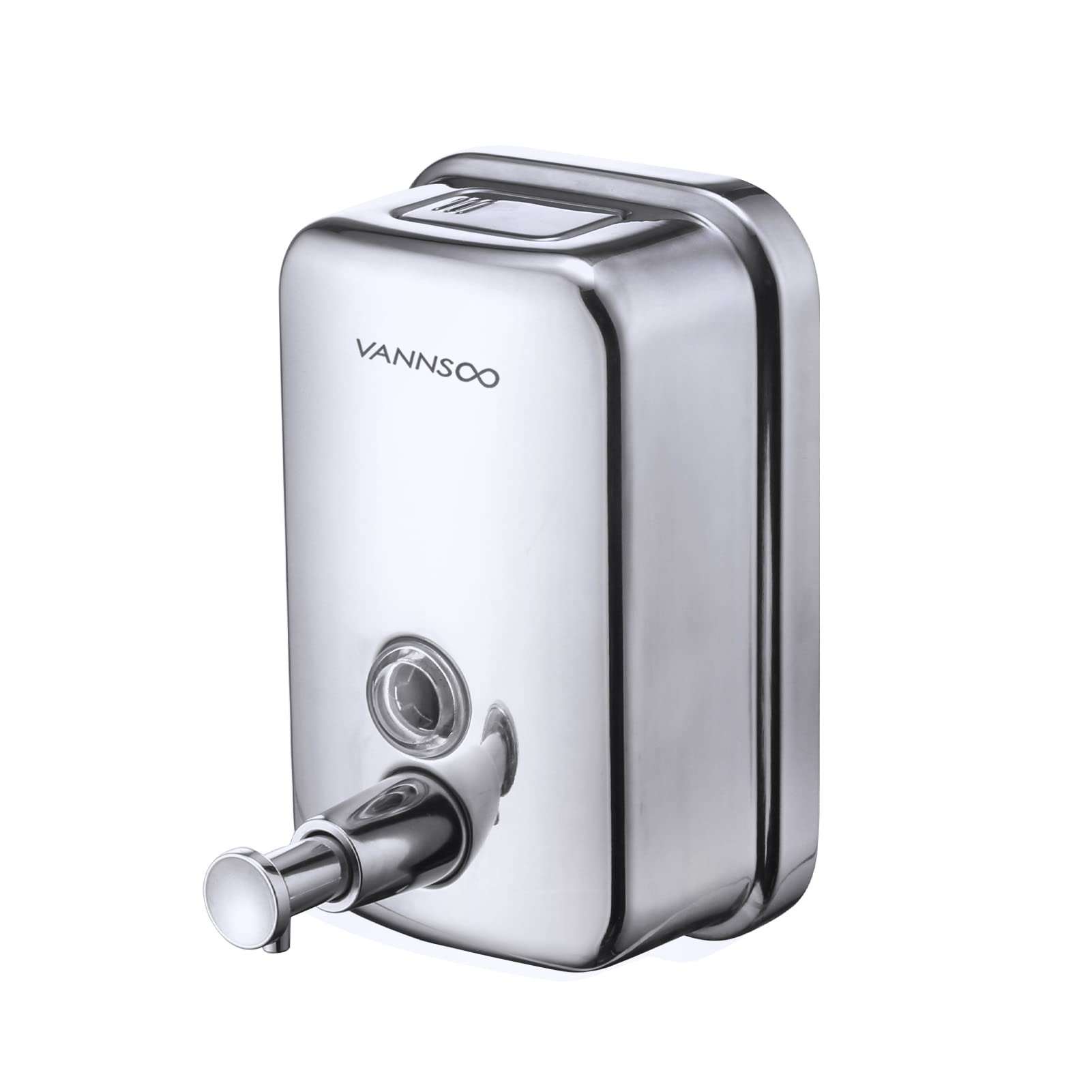 Commercial Soap Dispenser Wall Mount Stainless Steel (17 Fl Oz / 34 Fl Oz)