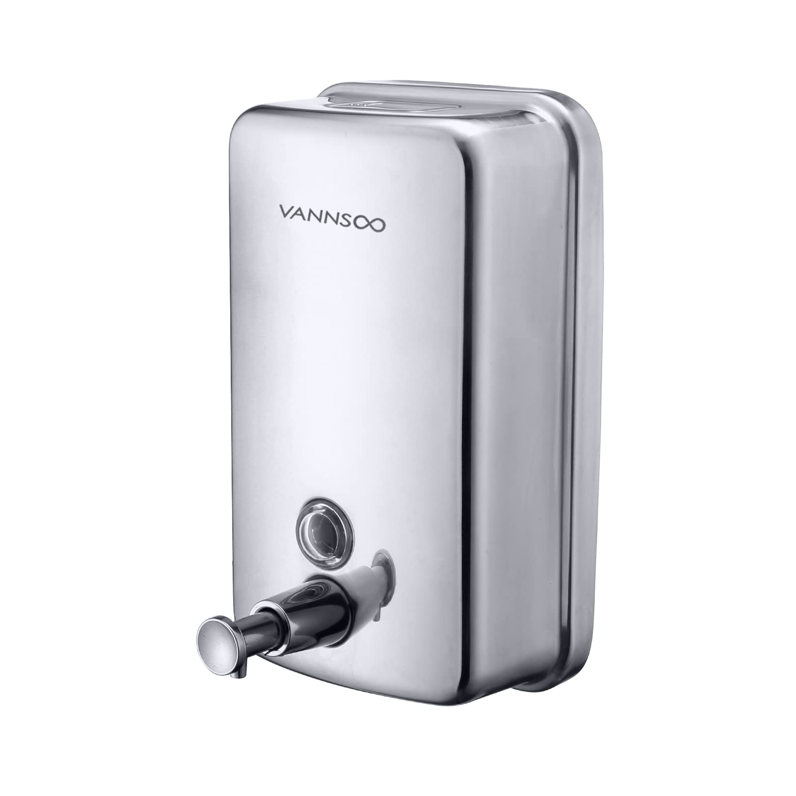 Commercial Soap Dispenser Wall Mount Stainless Steel (17 Fl Oz / 34 Fl Oz)
