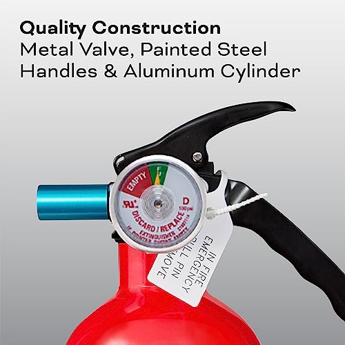 Kidde Fire Extinguisher, 5-B:C, 3.2 Lbs., USCG Approved with Strap Bracket (Included)