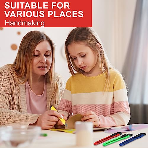 300 Pcs Box Cutters Retractable Utility Knife 9mm Wide Blade Cutter