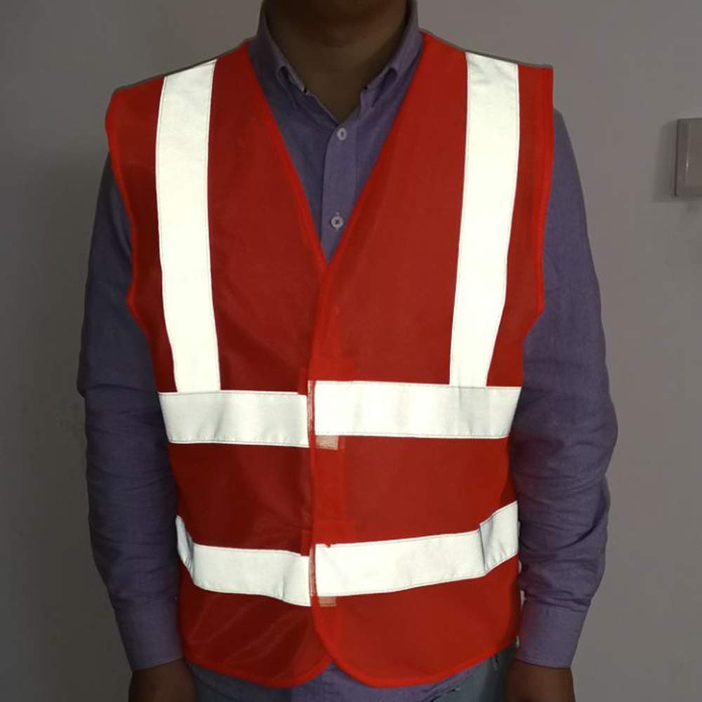 [12 Packs] Normal Visibility Safety Vests, Adjustable Size, Thin & Lightweight Fabric