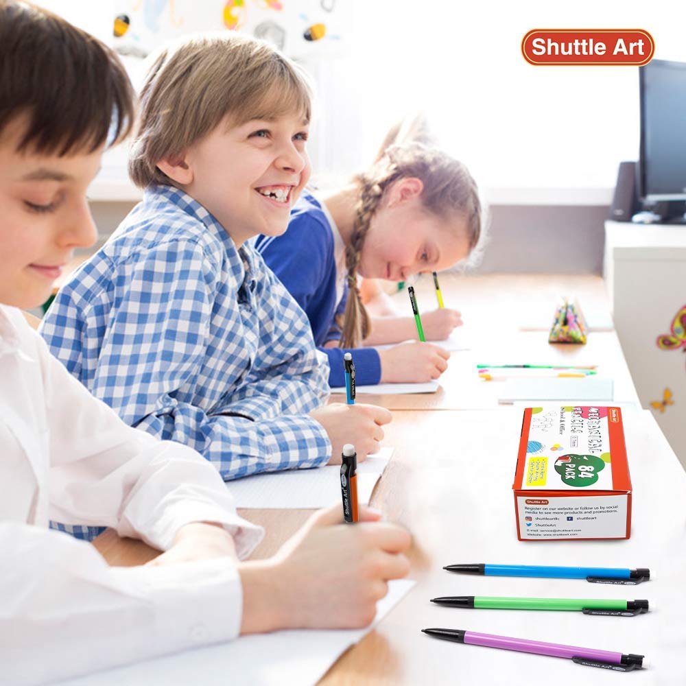 Shuttle Art Mechanical Pencils, 0.7mm Medium Point, HB #2 Lead - 84 Pack / 210 Pack Bulk