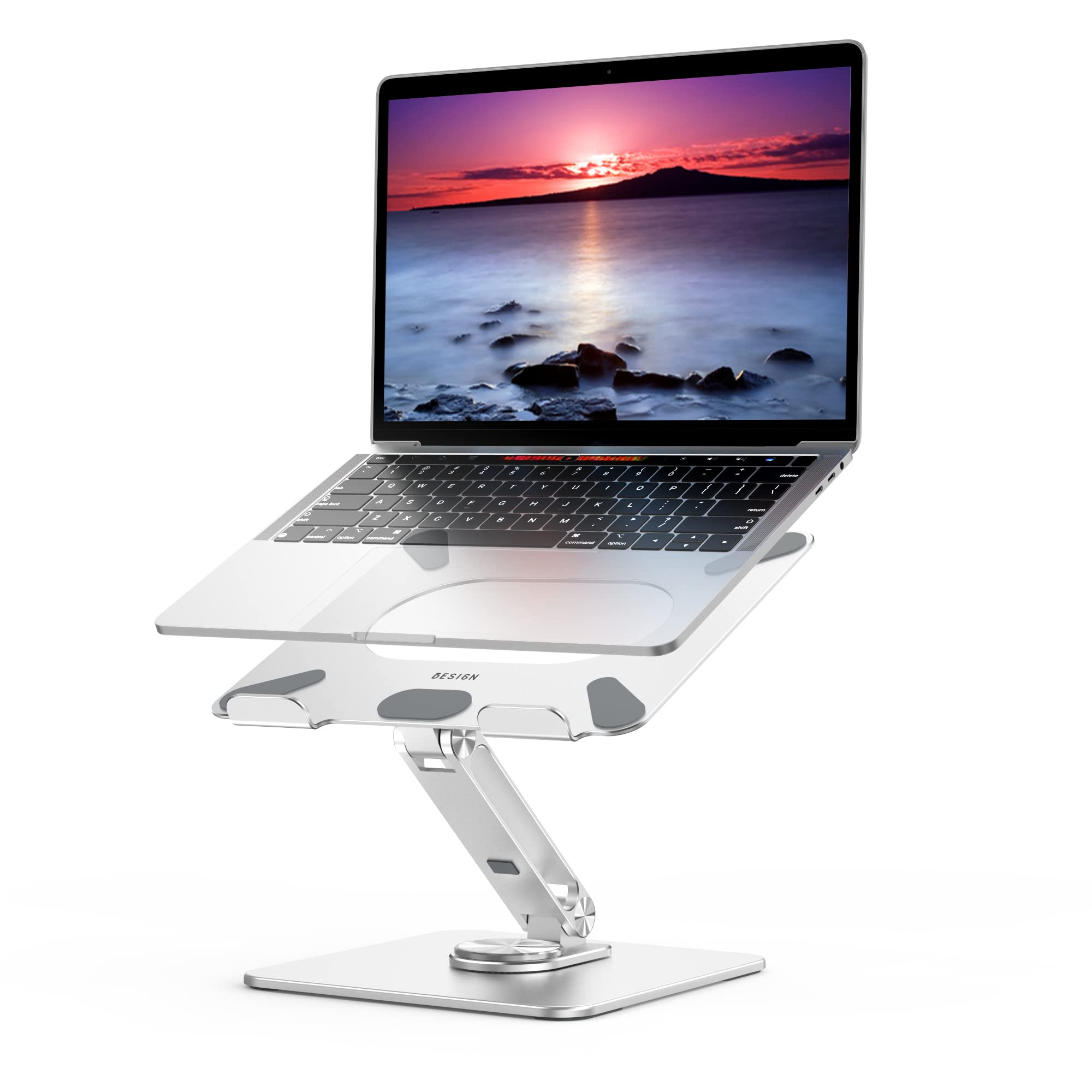 [1 PC] Ergonomic Adjustable Laptop Stand with 360° Rotating Base