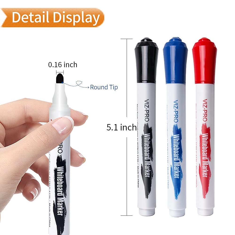[1 Set] Double-Sided Magnetic Mobile Whiteboard with Accessories, Height Adjustable