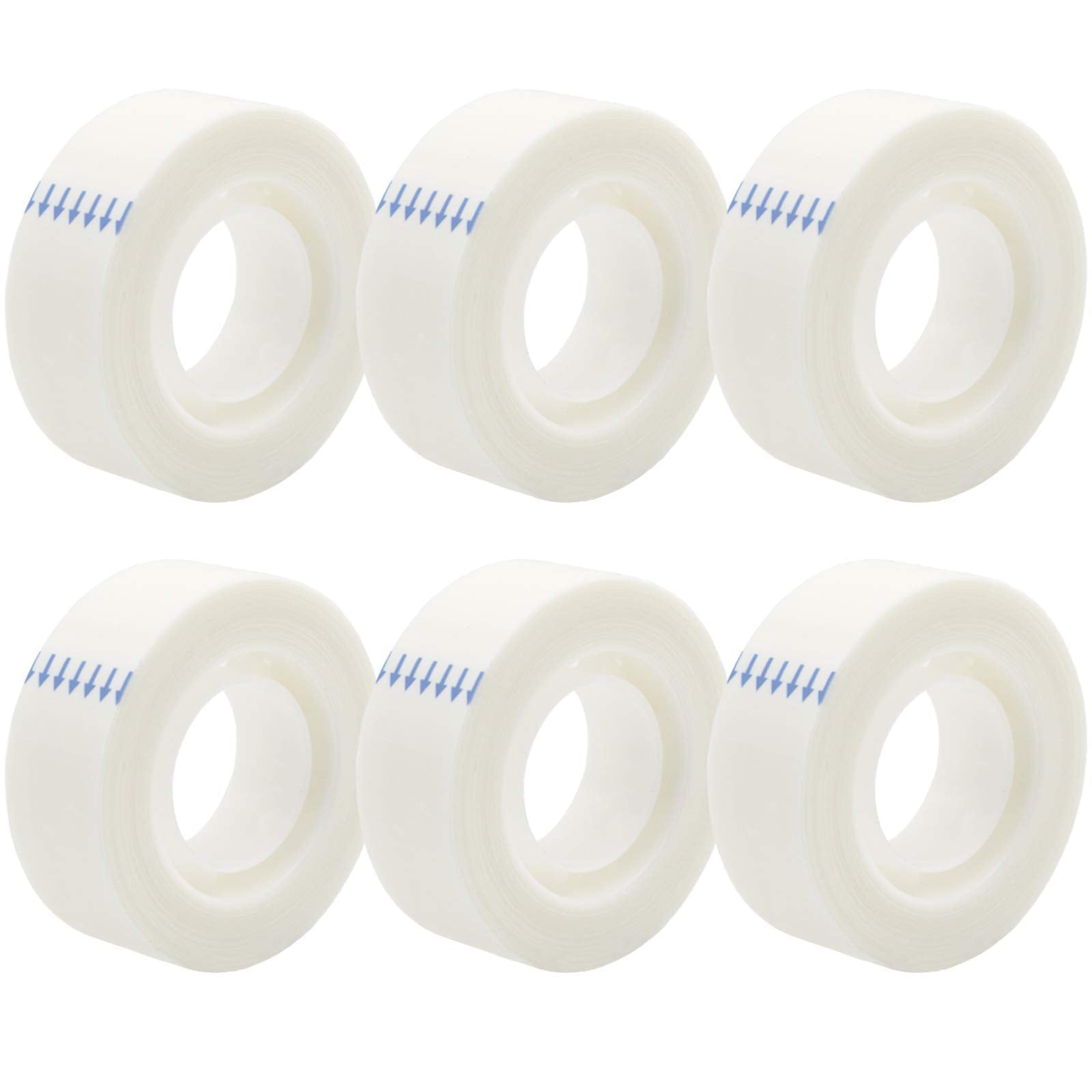 [6 / 12 Rolls] Tape Refills for Dispenser, Foggy Translucent Wrapping Tape, 0.7 in x 1000 Inches