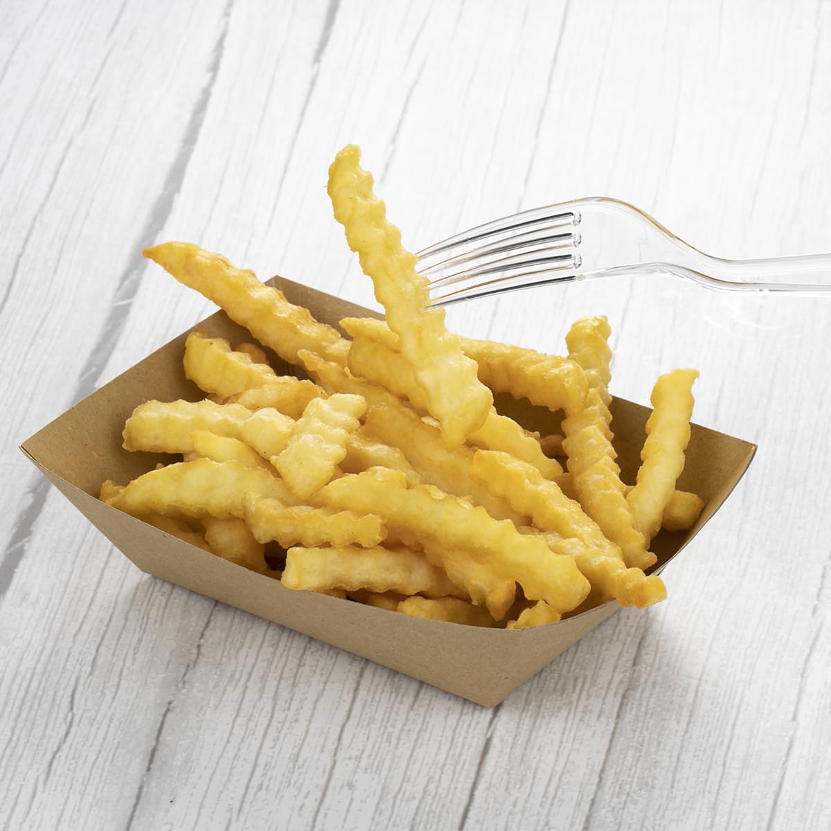 [150 Pack] Clear Plastic Silverware, Heavy Weight Plastic 50 Forks, 50 Spoons, 50 Knives