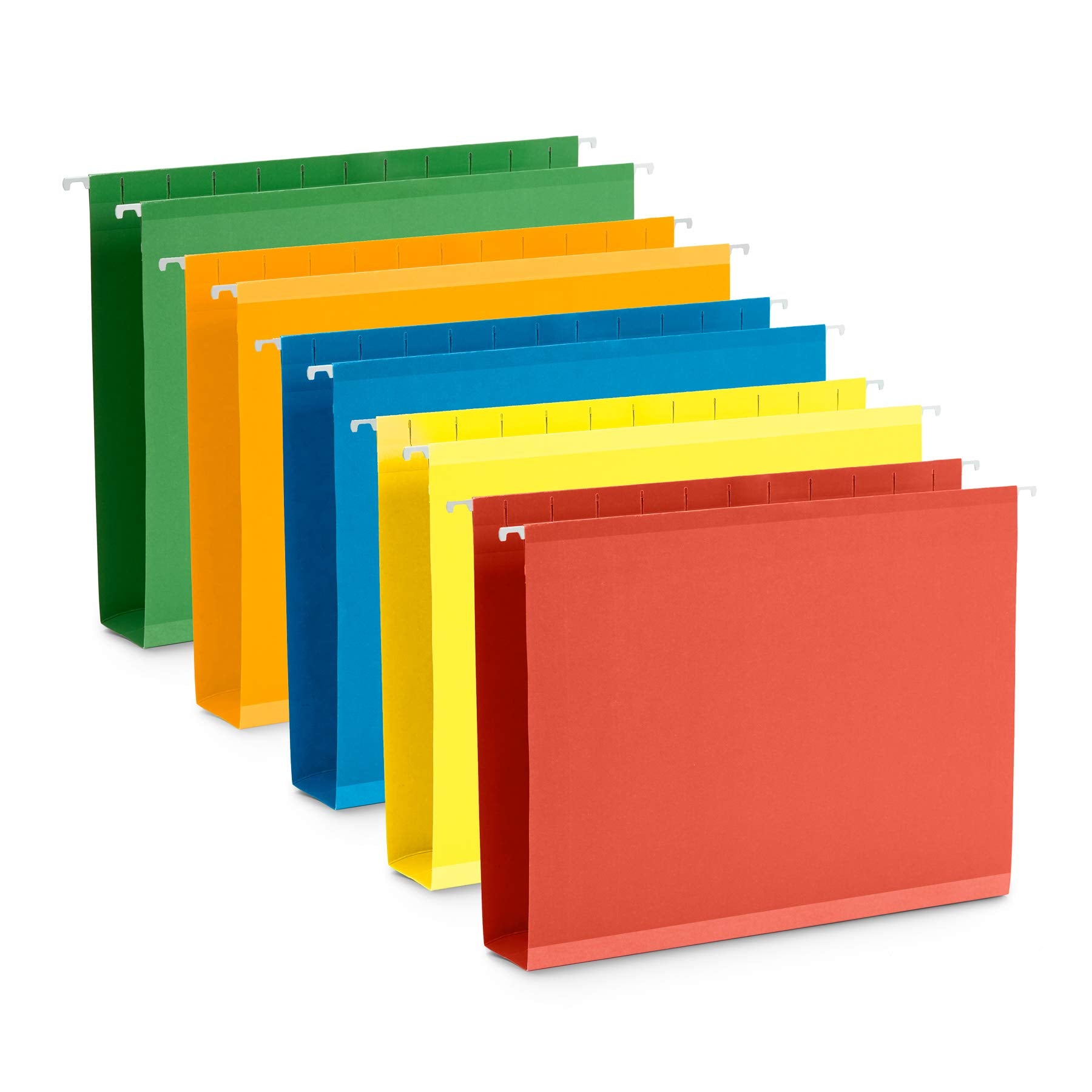 [50 Pack] 2" Expanding Hanging File Folders, Letter Size Filing Folders