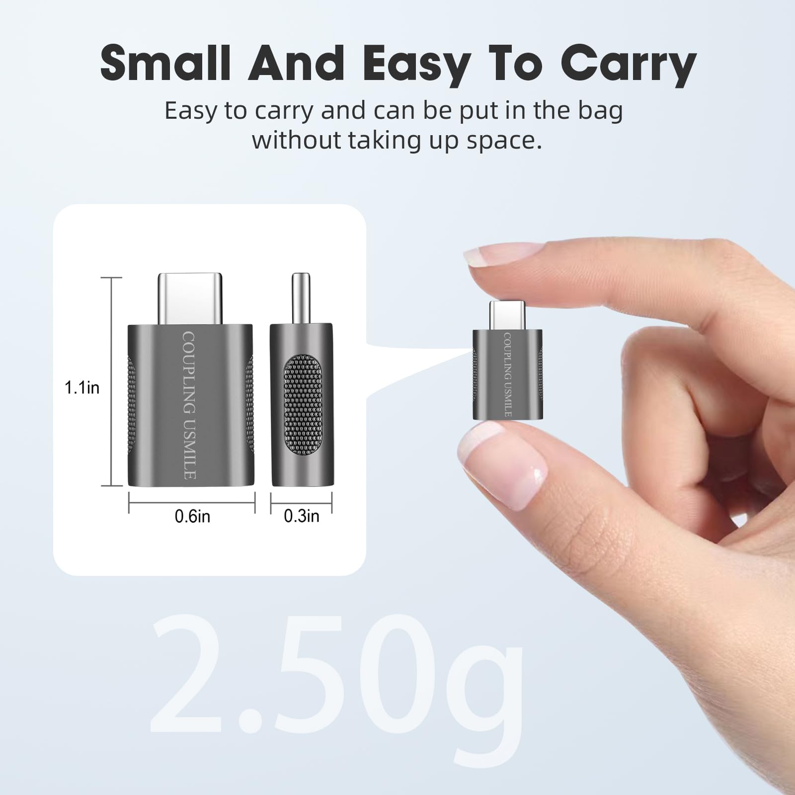[2 / 4 PCS] USB C to USB Adapter, OTG Cable