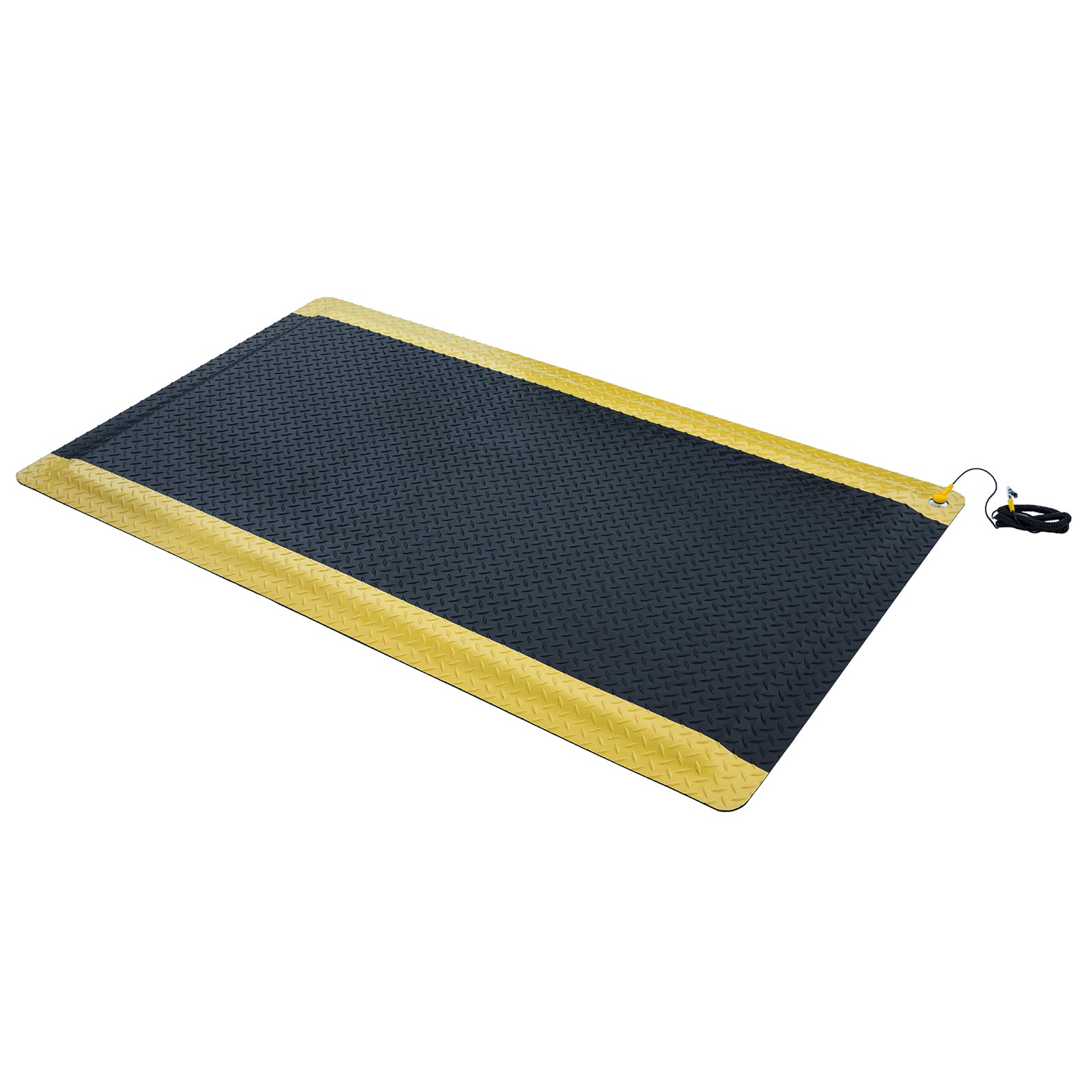 3' x 5' ESD Anti-Fatigue Conductive Mat, Durable Heavy Duty Diamond Plate