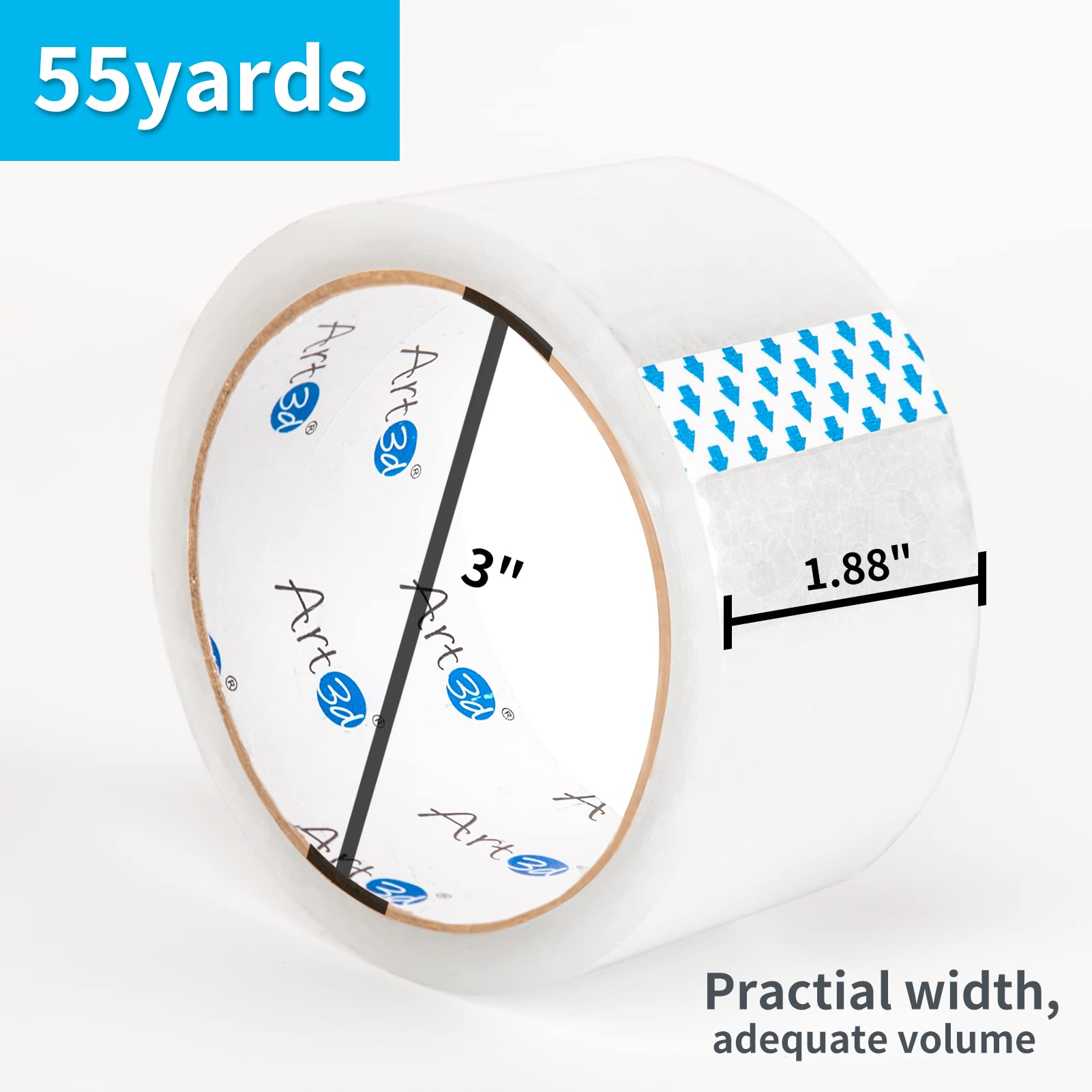Carton Sealing Tape Heavy Duty, Clear Packing Tape