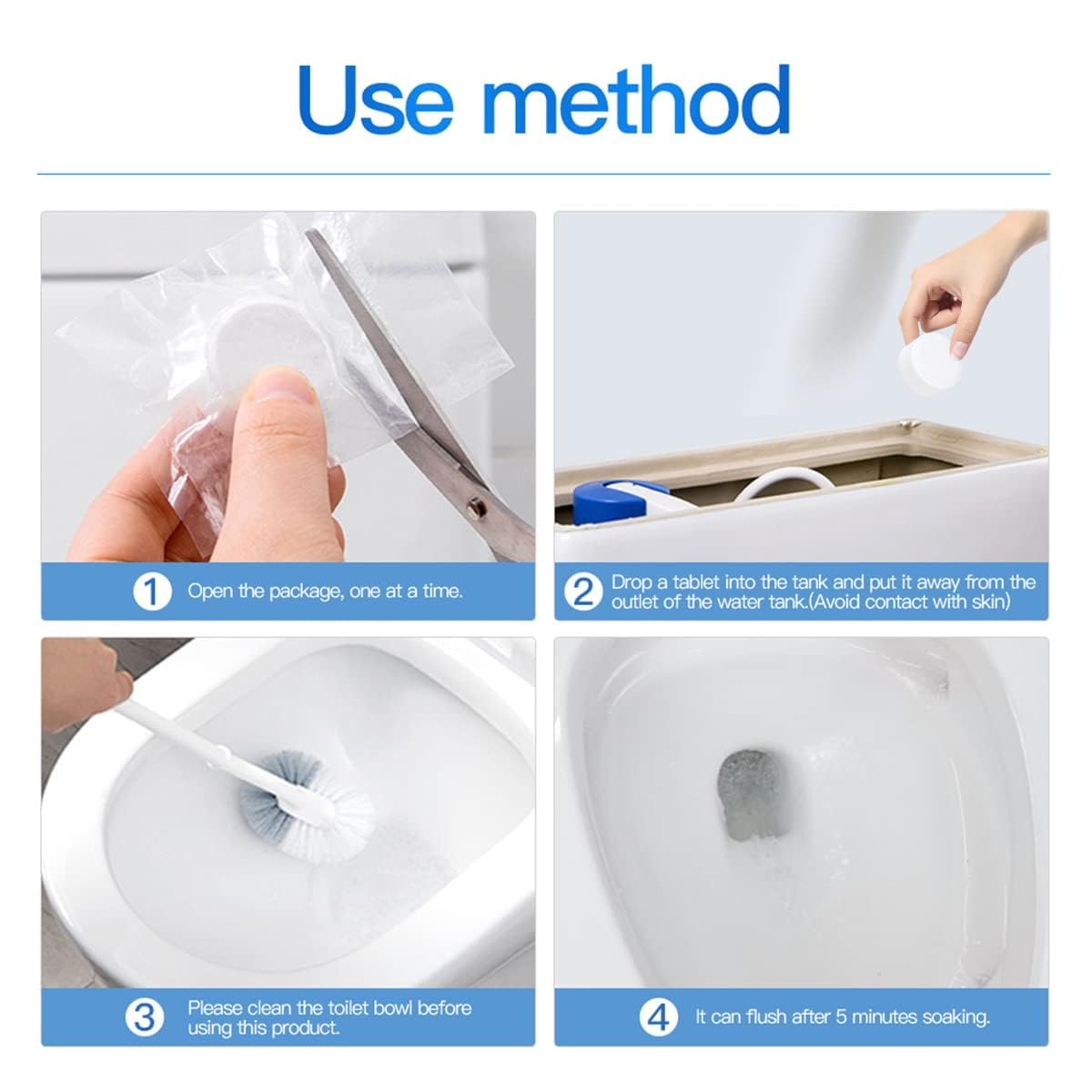 [12/26/40 PACK] KIISIISO Toilet Bowl Cleaners